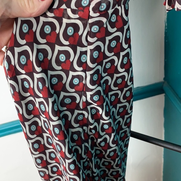 Zara heart print midi dress Sm - Picture 7 of 11